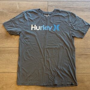 Hurley Charcoal and Blue Men's Tee